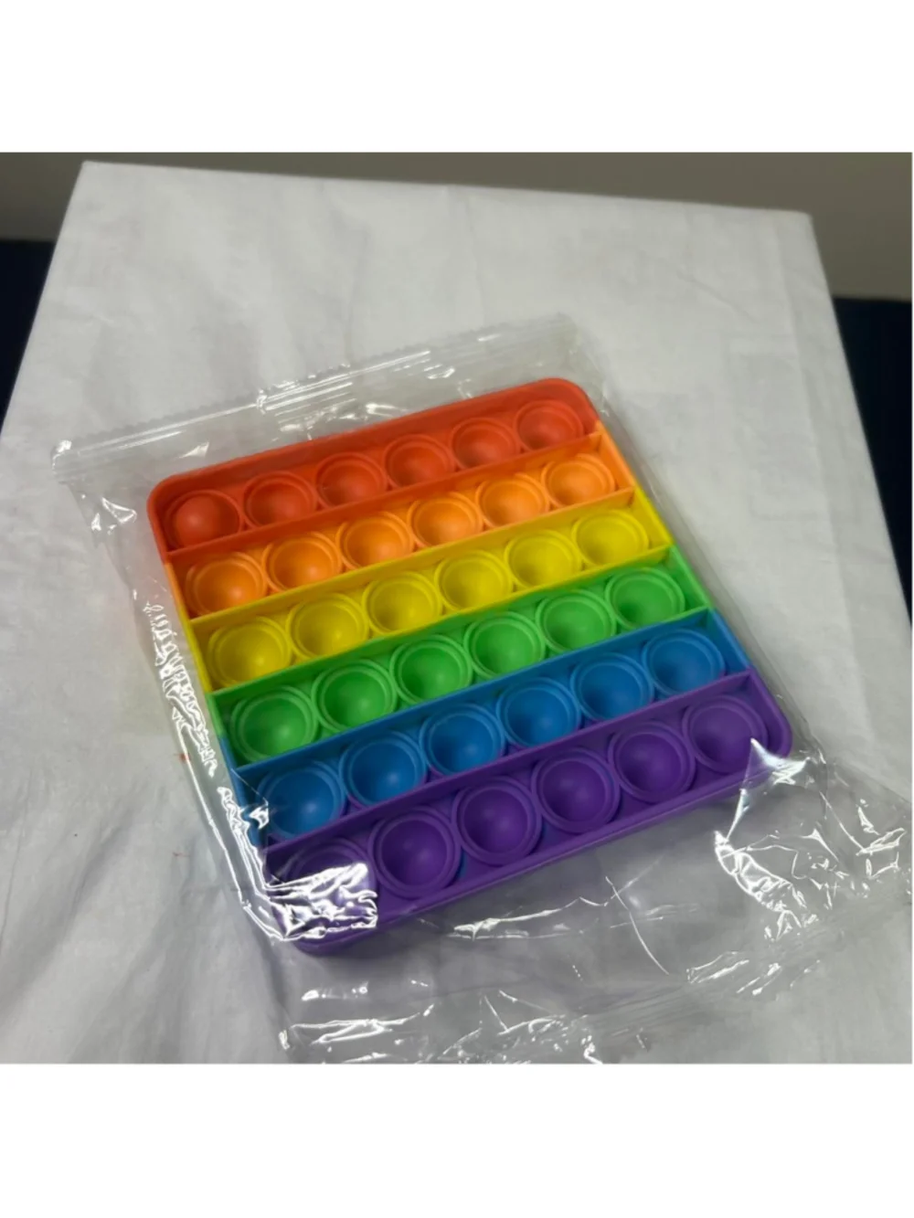 Rainbow heart, square, circle pop it toy (pack of 3) #fidgettoy #kids